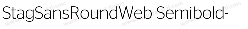 StagSansRoundWeb Semibold字体转换